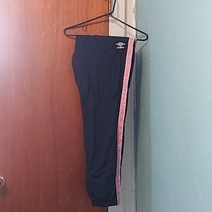 Nylon Navy Blue/Pink Joggers